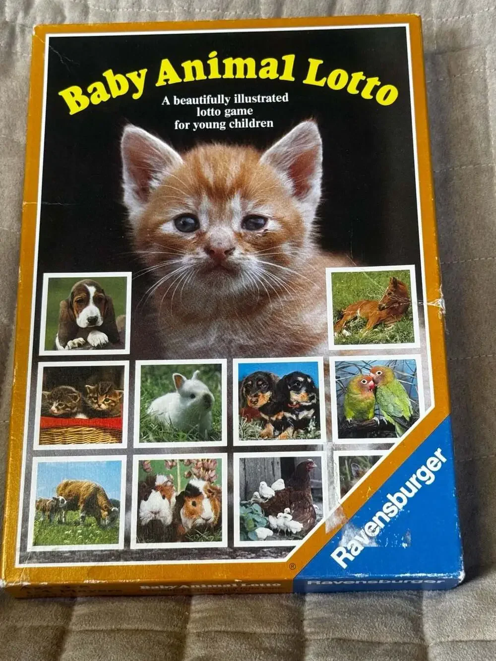 Ravensburger Baby Animal Lotto Vintage 1983 Childrens Matching Board Game